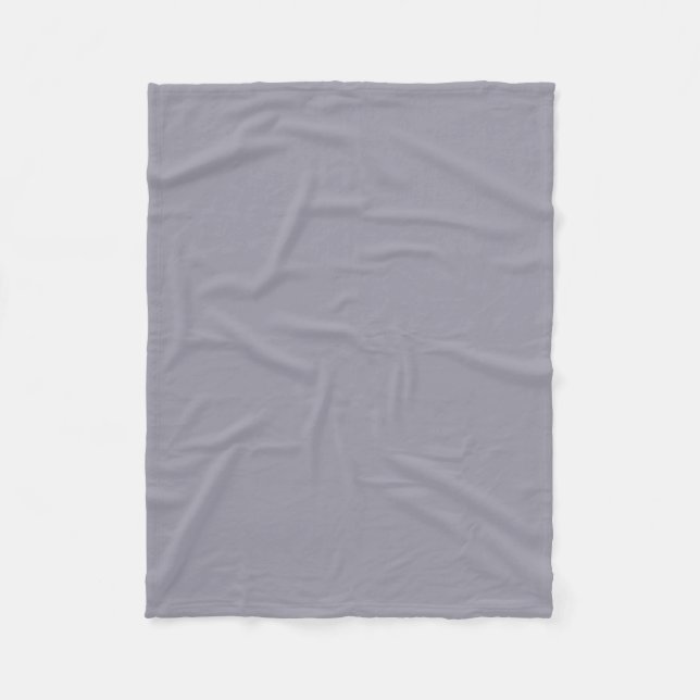 Lilac Gray Fleece Blanket (Front)