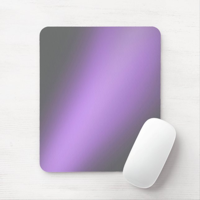 Lilac Gray  moonlight ombre  Mouse Pad (With Mouse)