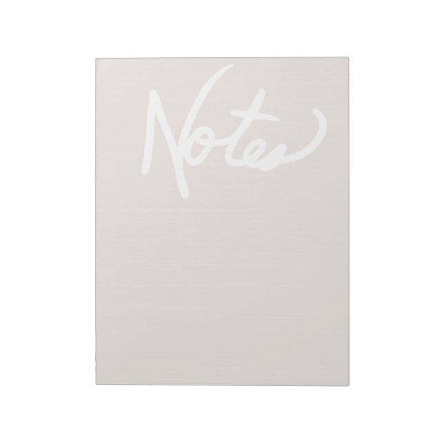 Lilac Gray Notepad (Lined) (Rotated)