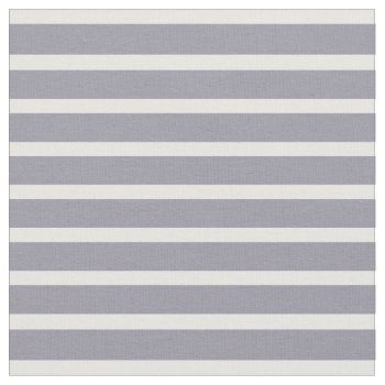 Lilac Gray & White Fine Striped Fabric by StripyStripes at Zazzle