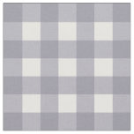 Lilac Gray &amp; White Gingham Check Fabric