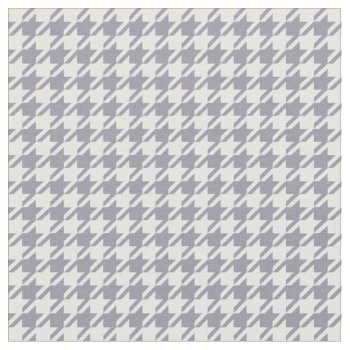 Lilac Gray & White Houndstooth Fabric by StripyStripes at Zazzle
