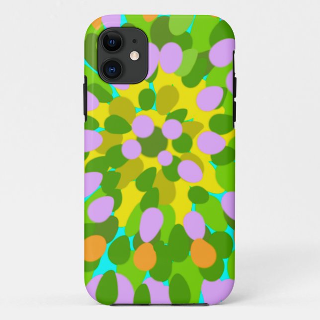 Lilac, green and lemon abstract  Case-Mate iPhone case (Back)