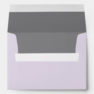 Lilac Grey Plain Envelope