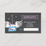 Lilac Guitar Rock a Bye Diaper Raffle Version 2 Enclosure Card