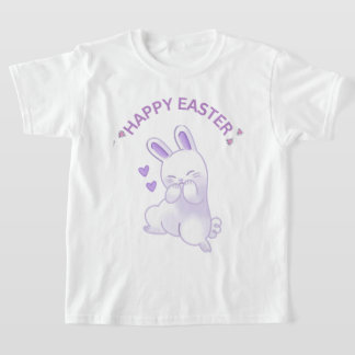 Lilac "Happy Easter Everyone" Loving Bunny T-Shirt