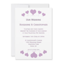 Lilac Hearts Design Wedding