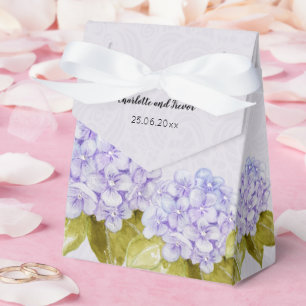 Lilac Hydrangea Hand-painted Favor Boxes
