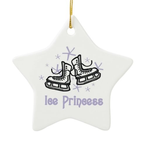 Lilac Ice Princess T shirts and Gifts Ceramic Ornament