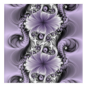 Lilac Illusion Abstract Floral Fractal Art Fantasy