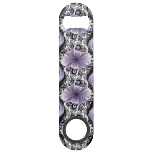 Lilac Illusion Abstract Floral Fractal Art Fantasy Bar Key