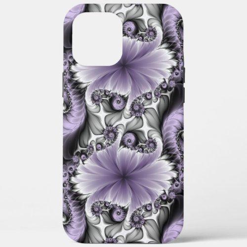 Lilac Illusion Abstract Floral Fractal Art Fantasy iPhone 12 Pro Max Case