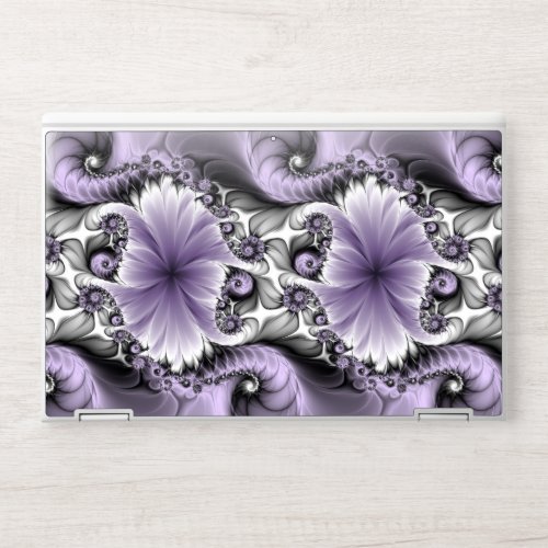 Lilac Illusion Abstract Floral Fractal Art Fantasy HP Laptop Skin