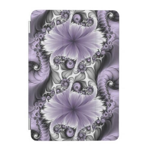 Lilac Illusion Abstract Floral Fractal Art Fantasy iPad Mini Cover