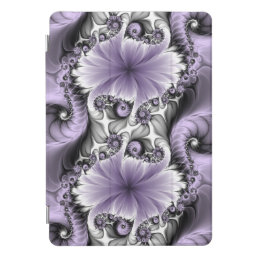 Lilac Illusion Abstract Floral Fractal Art Fantasy iPad Pro Cover