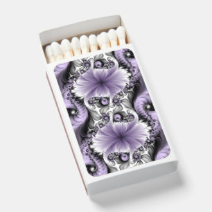 Lilac Illusion Abstract Floral Fractal Art Fantasy Matchboxes