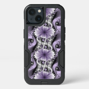 Lilac Illusion Abstract Floral Fractal Art Fantasy iPhone 13 Case