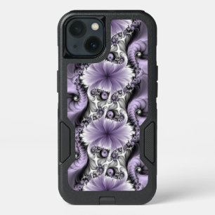 Lilac Illusion Abstract Floral Fractal Art Fantasy iPhone 13 Case