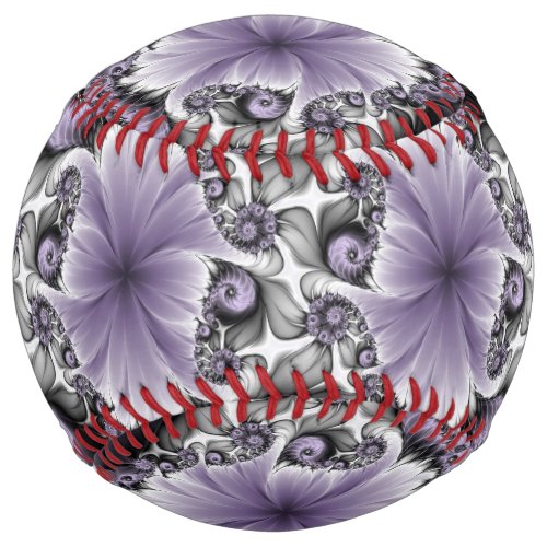 Lilac Illusion Abstract Floral Fractal Art Fantasy Softball
