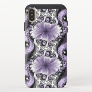 Lilac Illusion Abstract Floral Fractal Art Fantasy iPhone XS Max Slider Case
