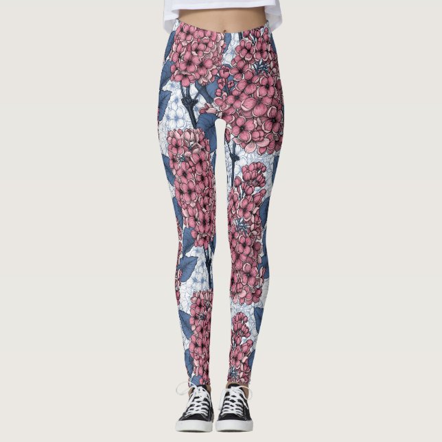Lilac in pink and blue leggings (Front)