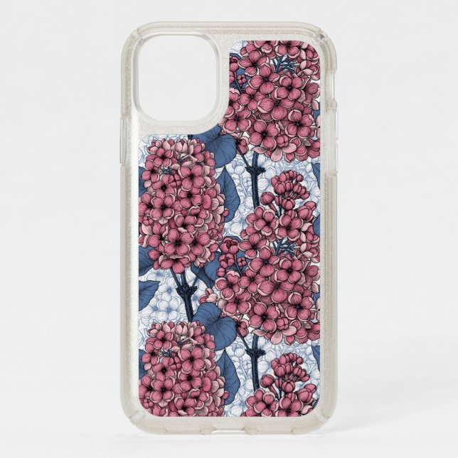 Lilac in pink and blue speck iPhone 11 case (Front)