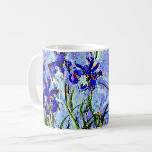 Lilac Irises by Claude Monet Mug