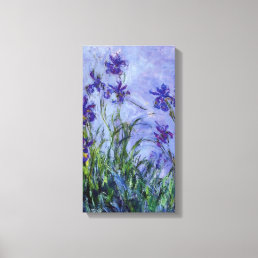 Lilac Irises Monet Fine Art Canvas Print