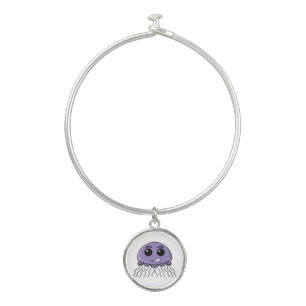 Lilac Jellyfriend Cartoon Bangle Bracelet