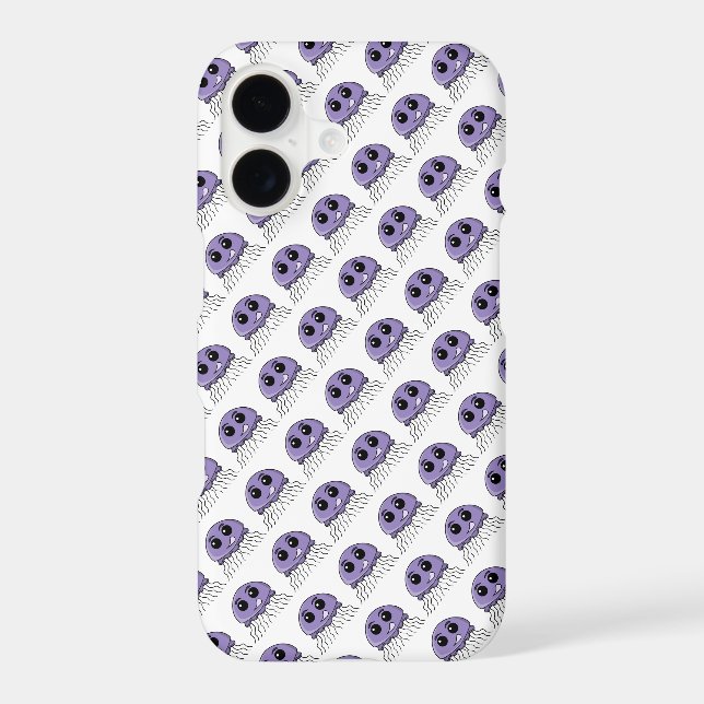 Lilac Jellyfriend Cartoon Case-Mate iPhone Case (Back)