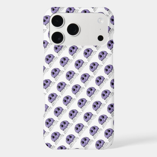 Lilac Jellyfriend Cartoon Case-Mate iPhone Case (Back)