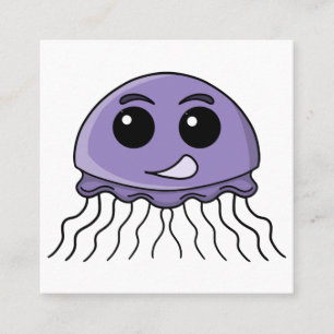 Lilac Jellyfriend Cartoon Loyalty Card
