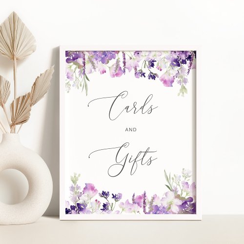 Lilac lavender Cards and gifts Poster