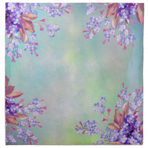 Lilac Lavender Flower Wedding decor Cloth Napkin
