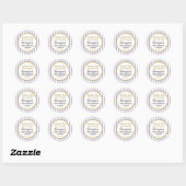 Lilac Lavender Gold Birthday Thank You Favor Tag (Sheet)