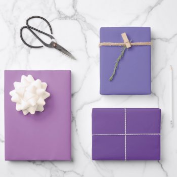 Lilac  Lavender  Purple Solid Wrapping Paper Sheets by GiftMePlease at Zazzle