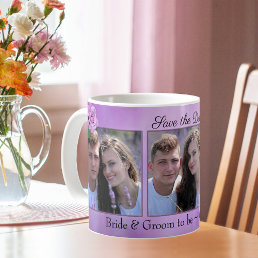 Lilac Lavender Rose Save The Date Photo Mug