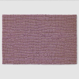 Lilac leather effect pattern fiber doormat