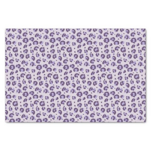 Lilac Leopard Animal Print Tissue Paper