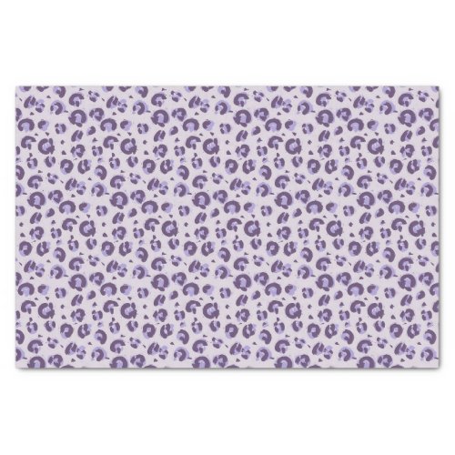 Lilac Leopard Animal Print Tissue Paper