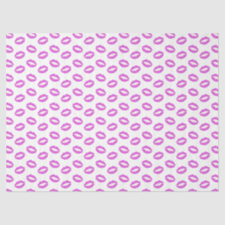 Lilac Lipstick Kisses Tissue Paper