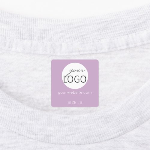 Lilac Logo Custom Boutique Brand Clothing Garment  Labels