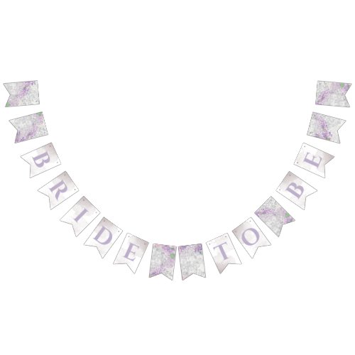 Lilac Loveliness Bridal Shower Bunting Flags