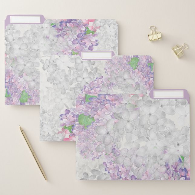 Lilac Loveliness Petals File Folder (Set)