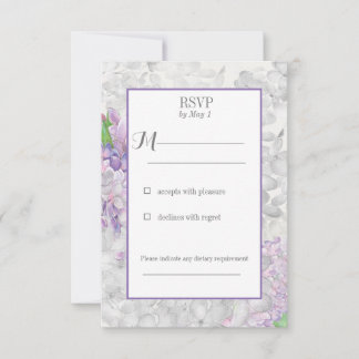 Lilac Loveliness RSVP Card