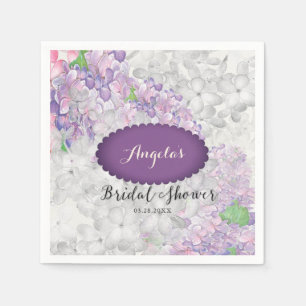 Lilac Loveliness Scalloped Violet Napkins