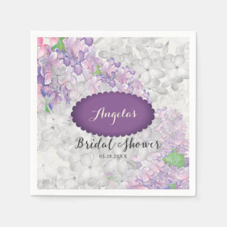 Lilac Loveliness Scalloped Violet Napkins