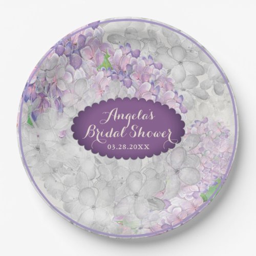 Lilac Loveliness Scalloped Violet Paper Plates