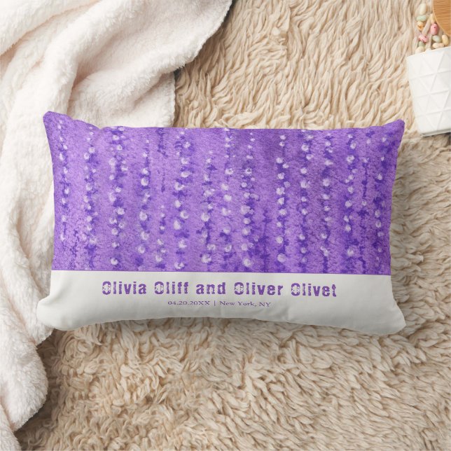 Lilac Lupines Lumbar Pillow (Blanket)
