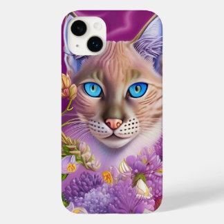 Lilac Lynx point Siamese cat in purple Case-Mate iPhone 14 Plus Case